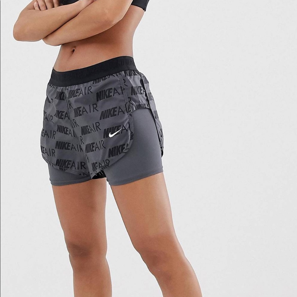 Nike Air shorts with spandex underneath